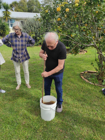 Noel at the biodynamic stir