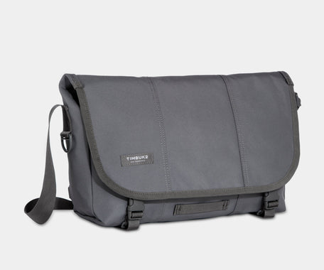 Timbuk2 Commute Large 17" laptop messenger shoulder bag in gray/green  color