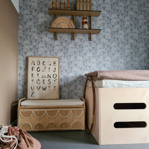 Cocos Lifestyle rattan toy box boy's room