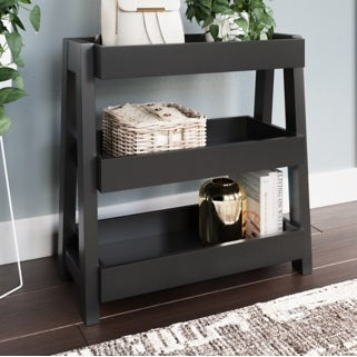 Ashley Signature Design Blariden Shelf Accent Table Metallic Gray A4000365
