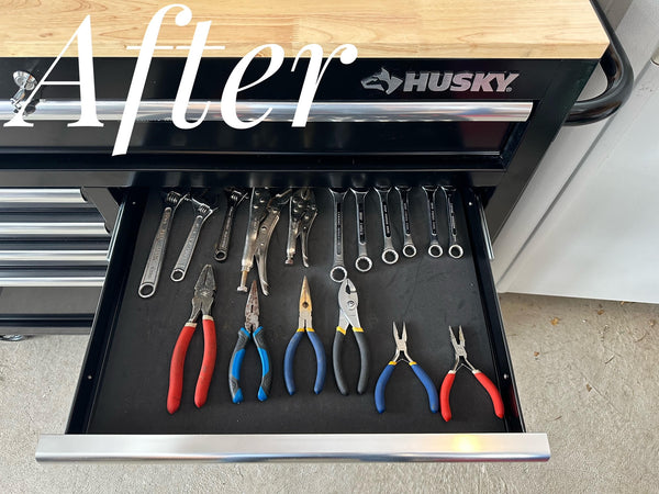 After image of tool storage drawer