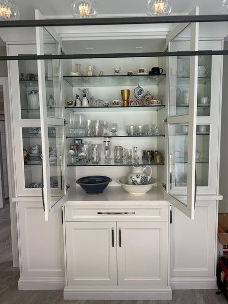 China cabinet in dining room