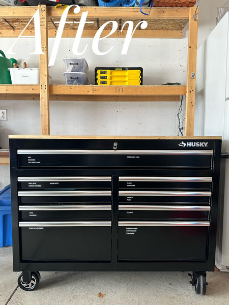 After image of tool storage cabinet