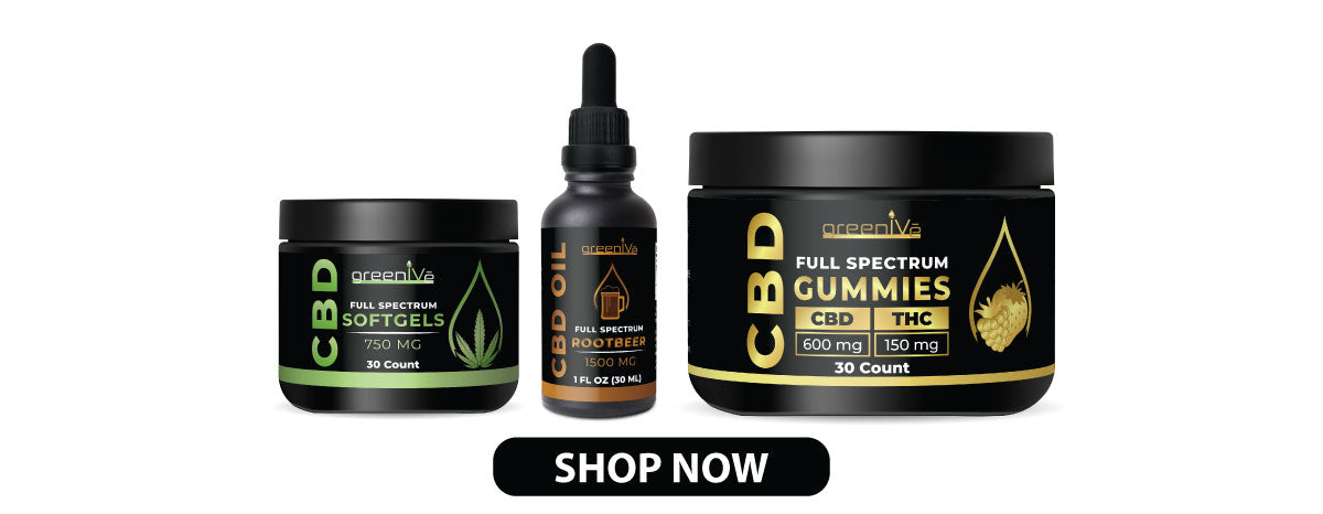 GreenIVe Full Spectrum CBD products with THC