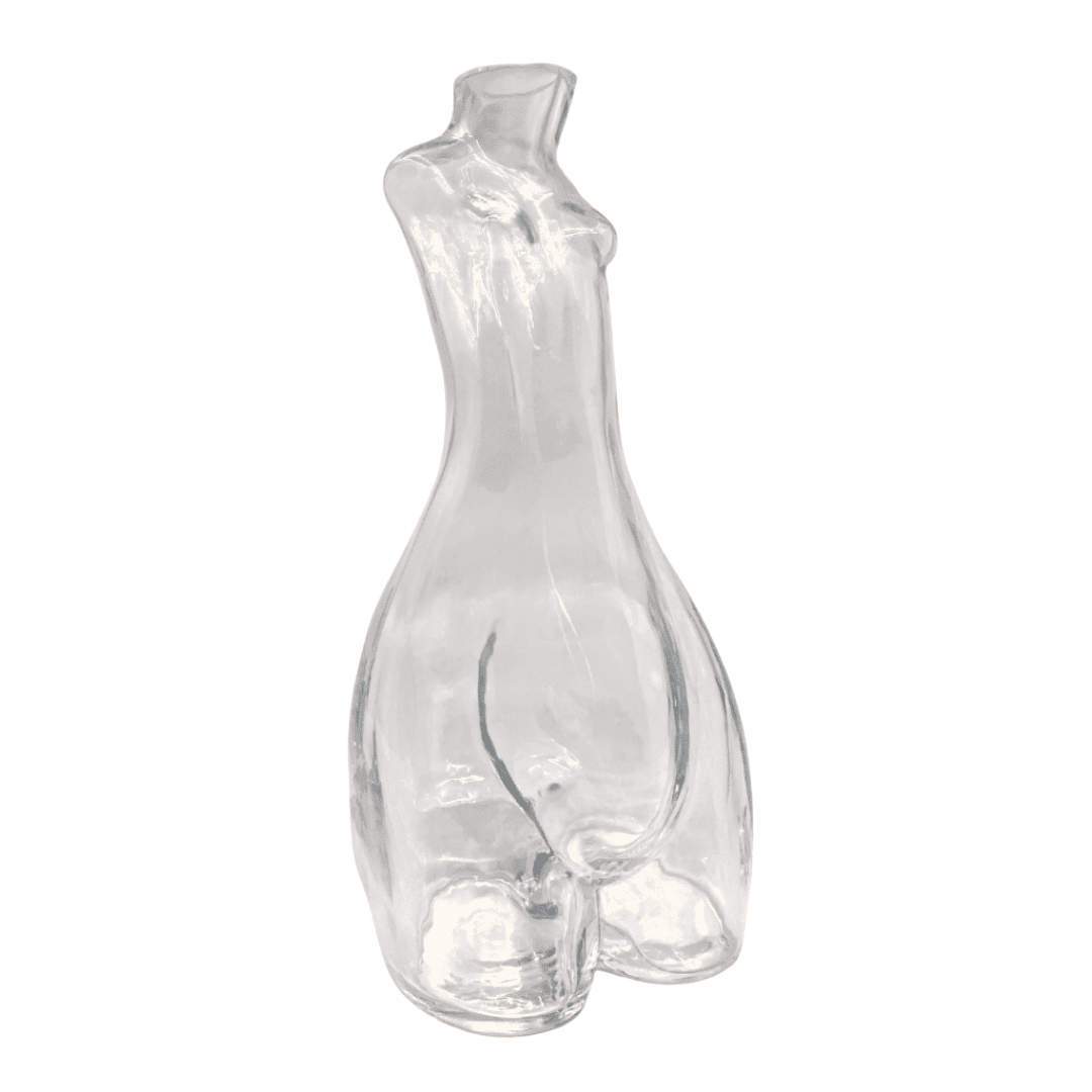 MEDIEVAL GLASSWARE - SMALL CARAFE WITH INTERWINED TUBES - VIA TEM