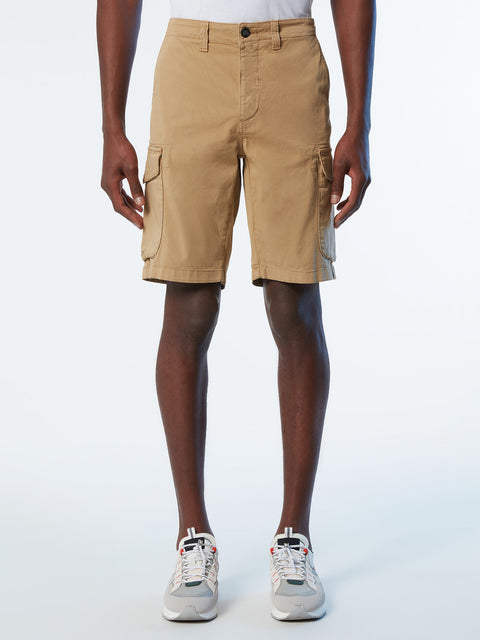 Eco-poplin cargo shorts