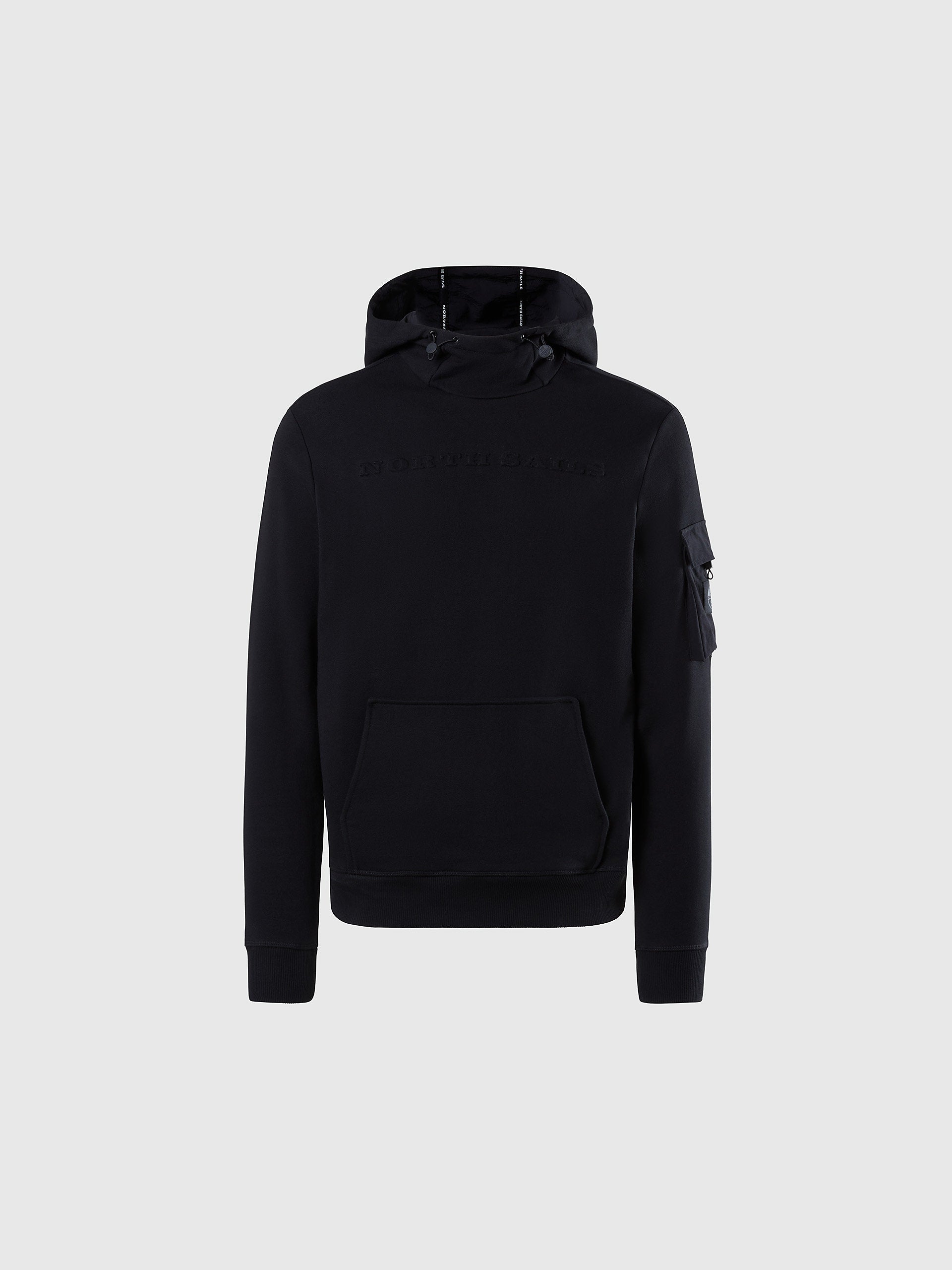 Full-zipper scuba fleece hoodie