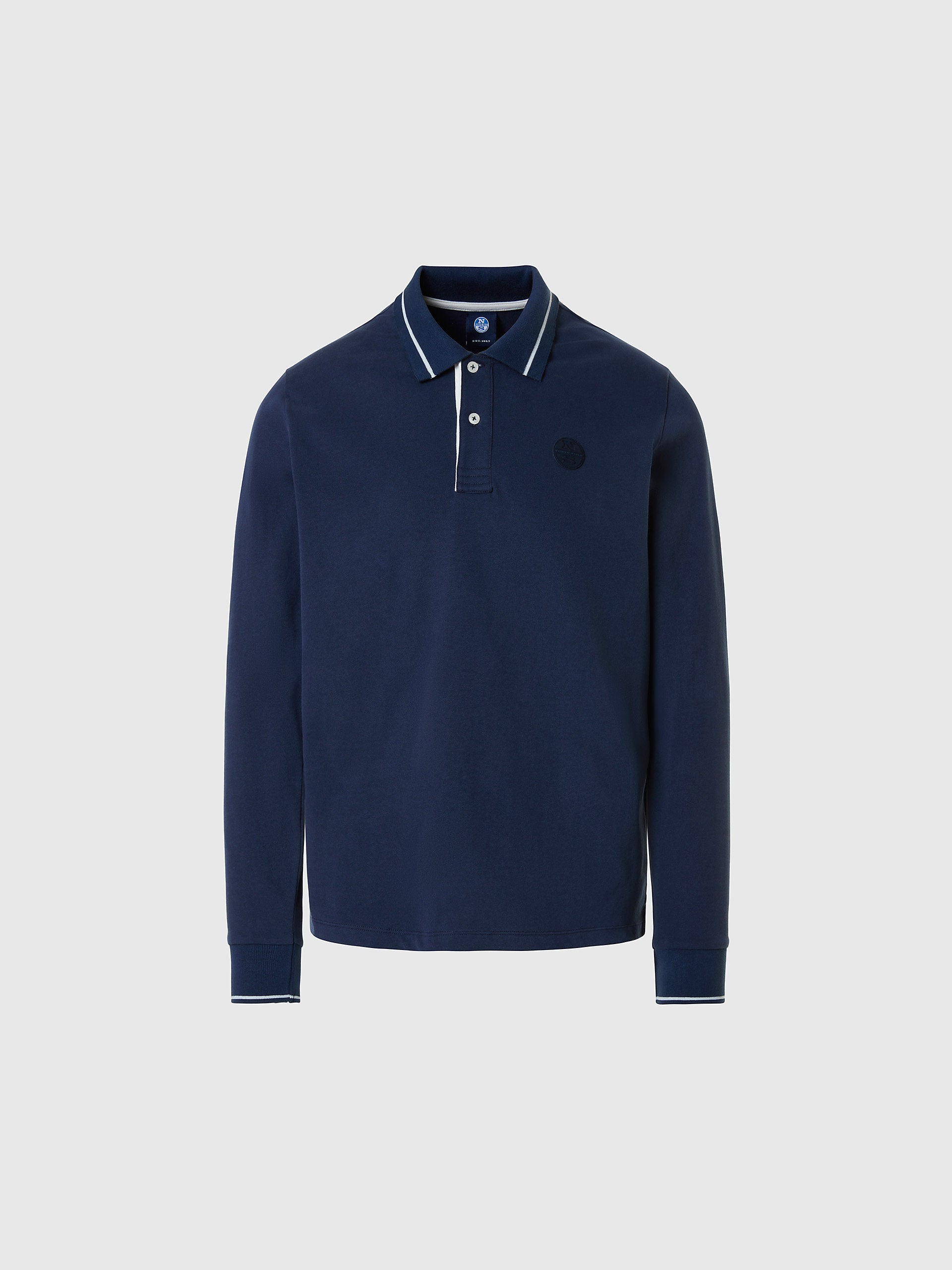 North Sails - Polo a maniche lungheNorth SailsNavy blue3XL