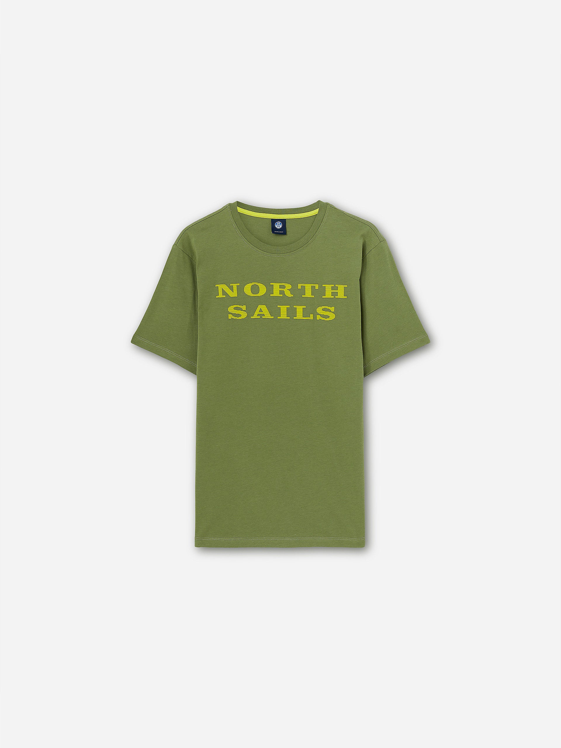 North Sails - T-shirt with letteringNorth SailsOlive green3XL