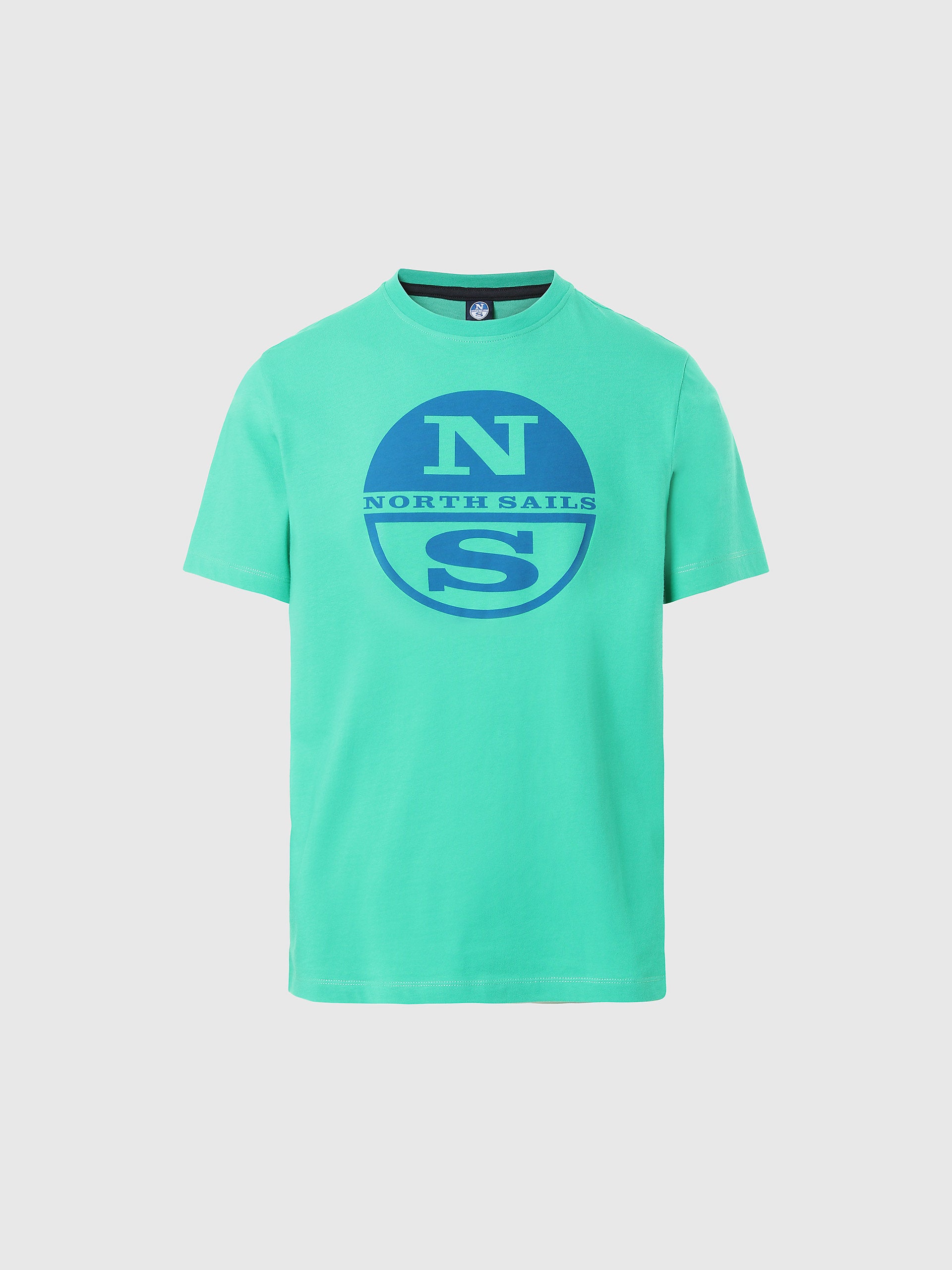 North Sails - T-shirt con stampa maxi logoNorth SailsGarden greenS