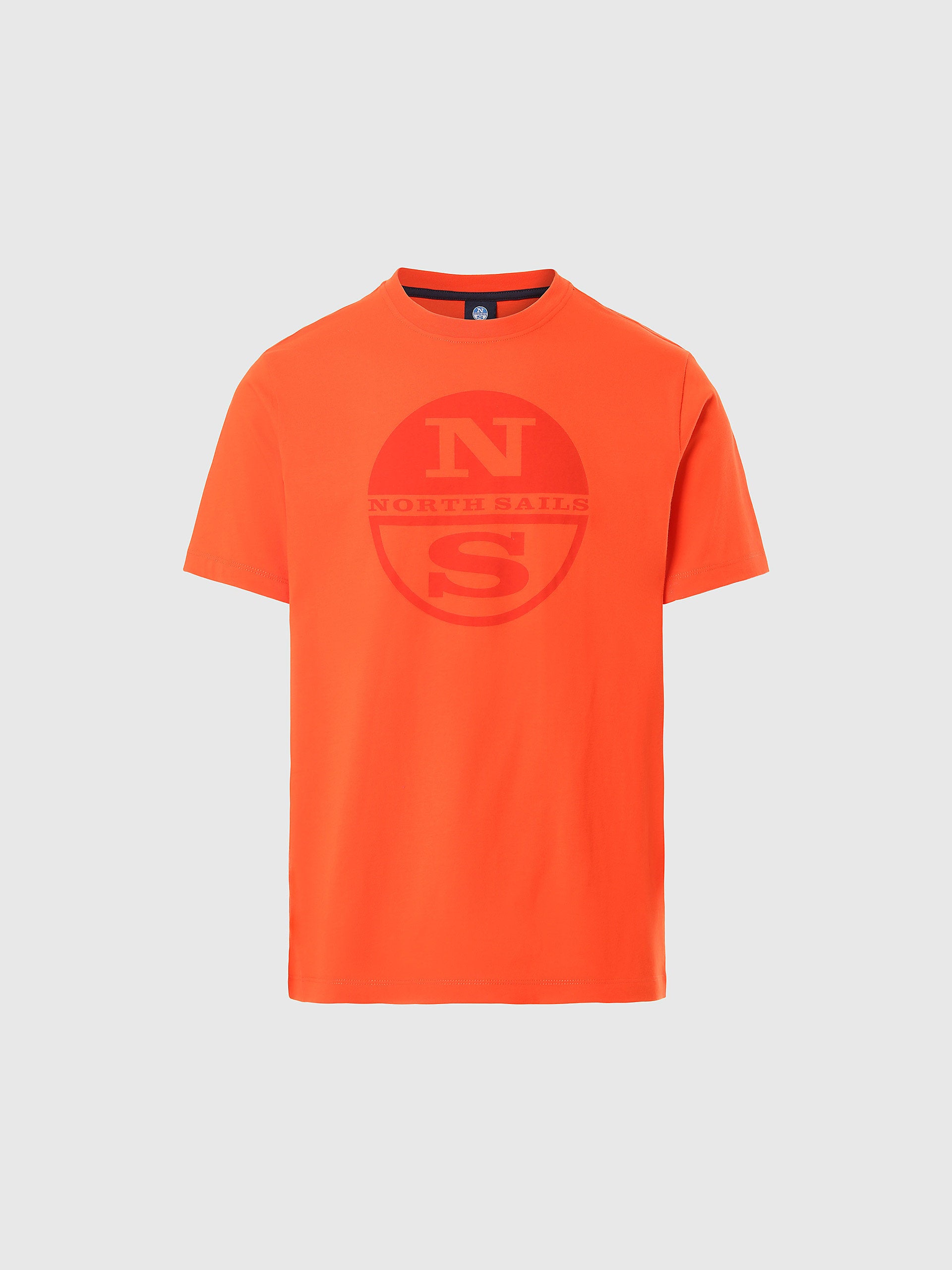 North Sails - T-shirt con stampa maxi logoNorth SailsBright orangeS