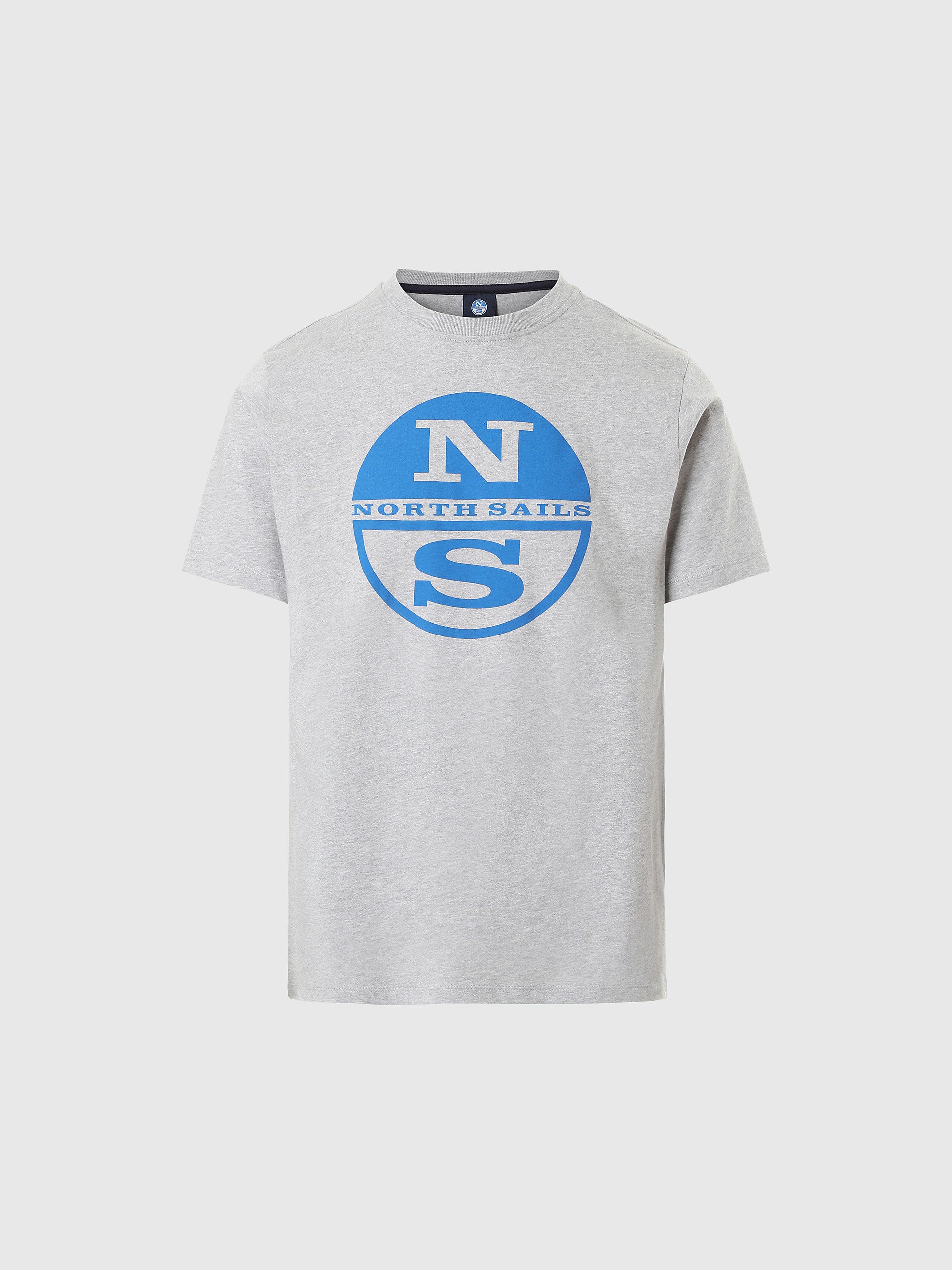 North Sails - T-shirt con stampa maxi logoNorth SailsGrey melangeM