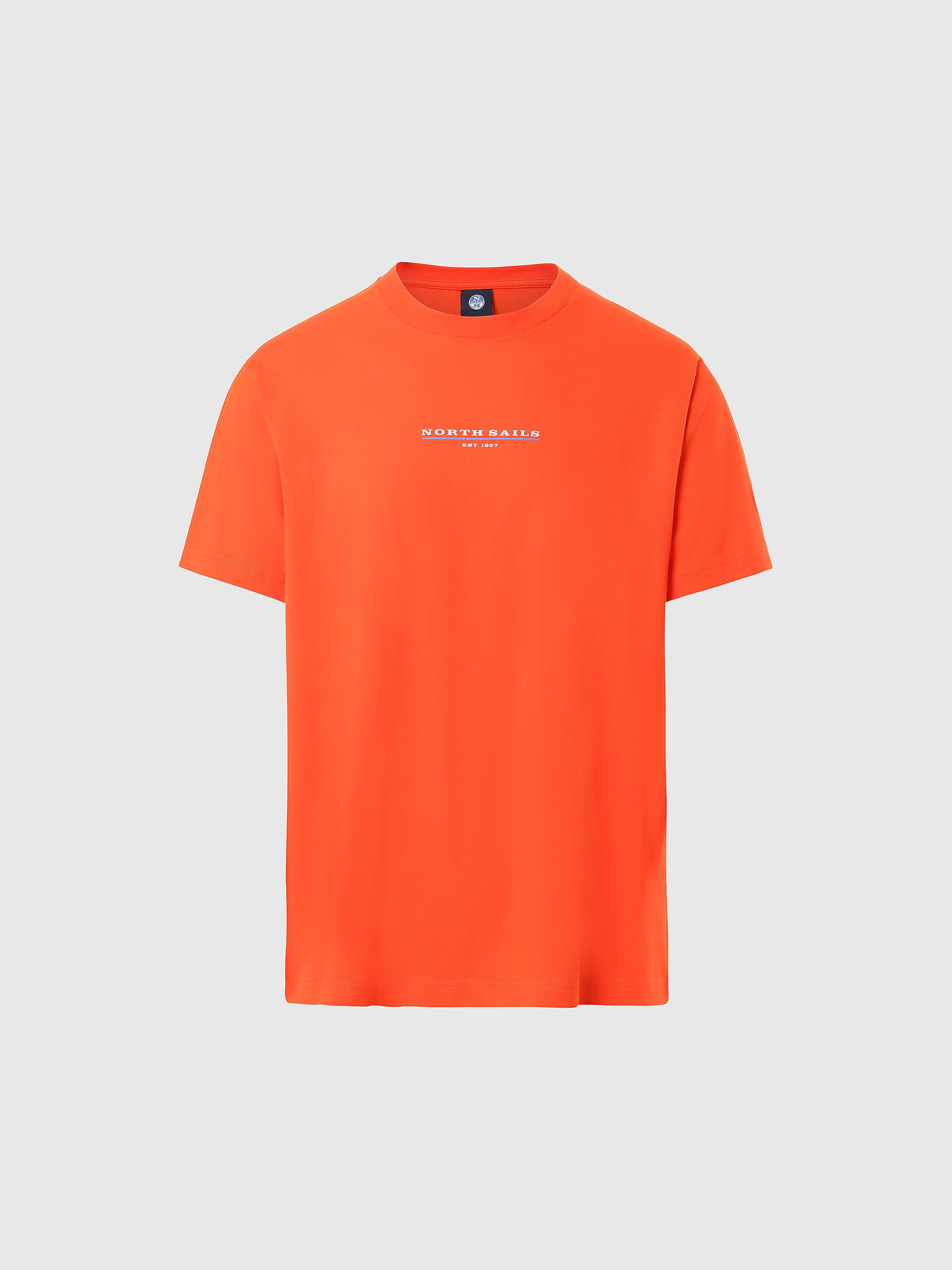 North Sails - T-shirt with chest printNorth SailsBright orangeS