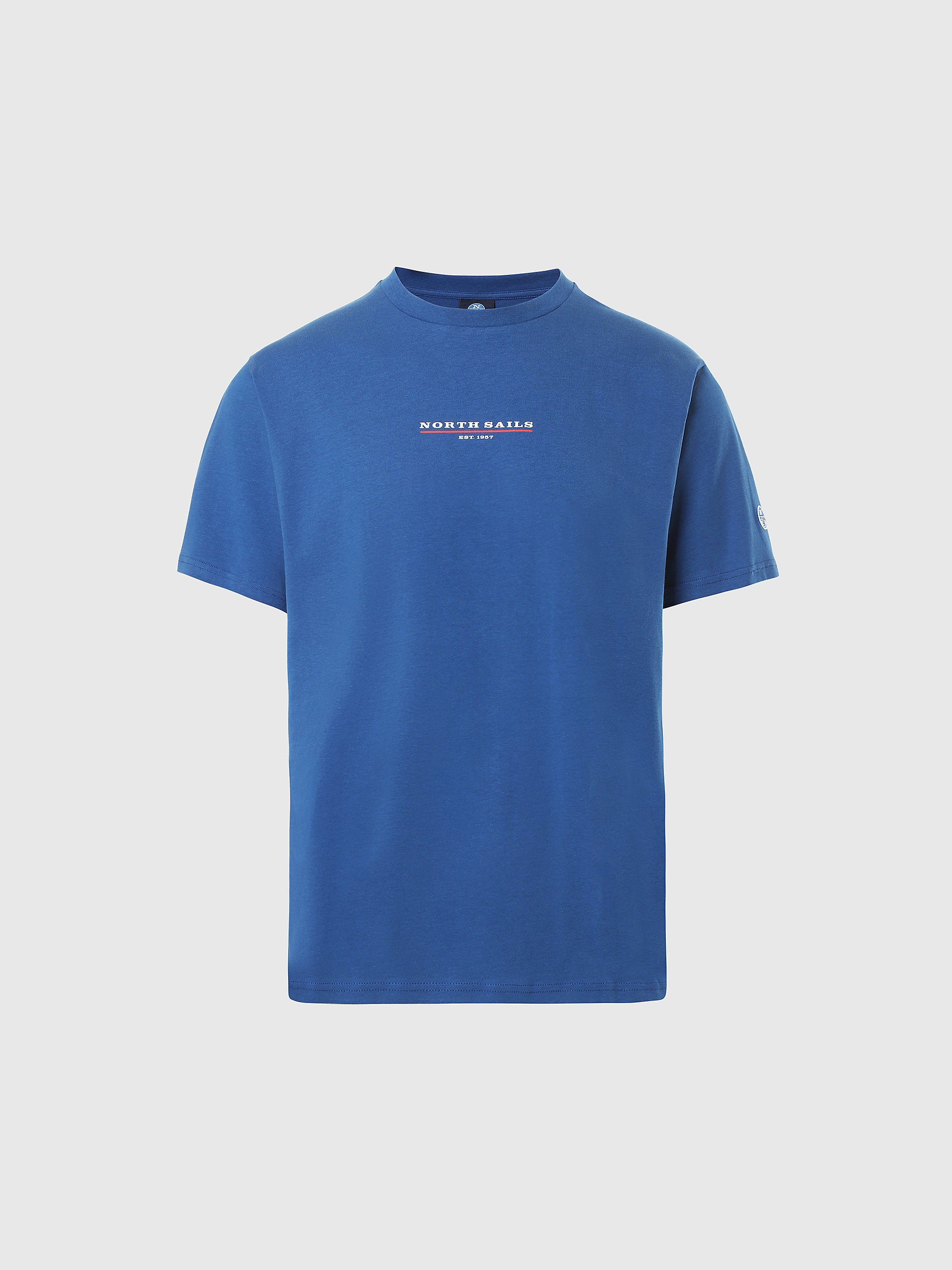 North Sails - T-shirt with chest printNorth SailsOcean blue3XL