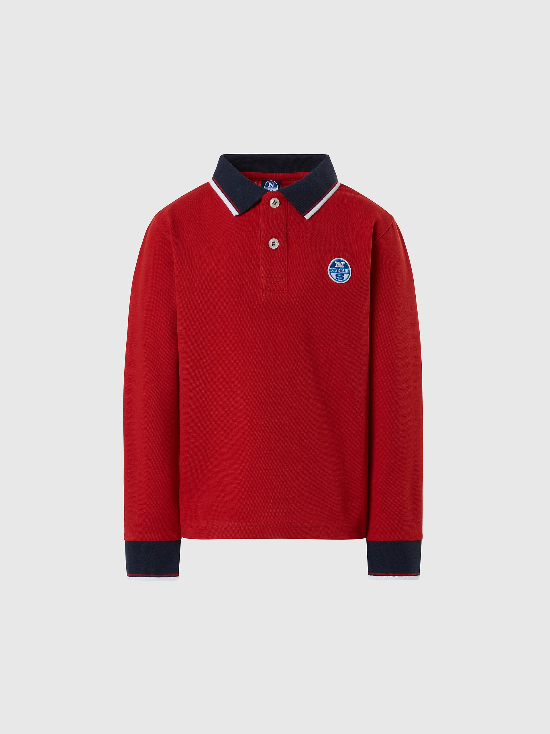 North Sails - Long-sleeved polo shirtNorth SailsRed lava4