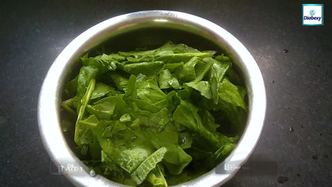 Take 110g Spinach (Palak) in a bowl