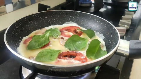 Add fresh spinach or basil leaves.