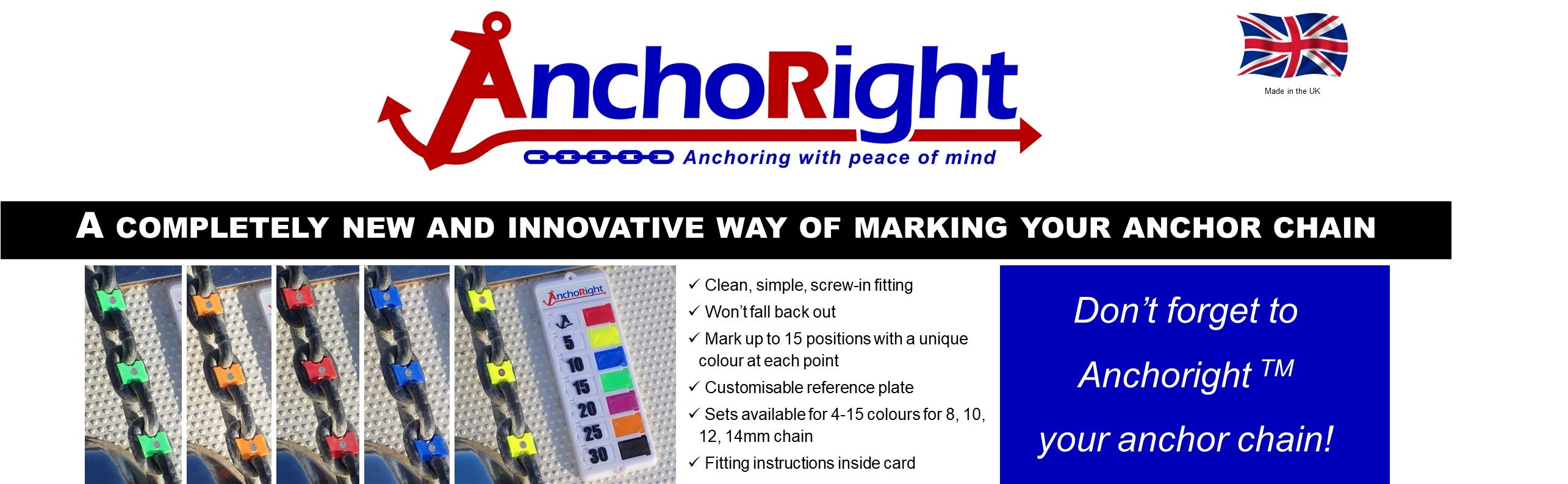 Anchoright Chain Marking Solution