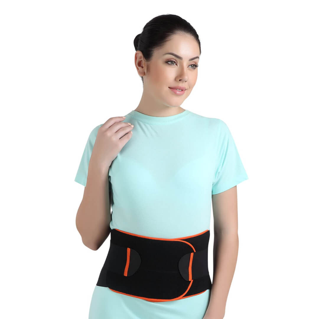 Flamingo Lumbar Support Waist Belt for Back Pain Relief | Belt for Back  Support | Belt with Adjustable Straps | Back Brace for Men and Women