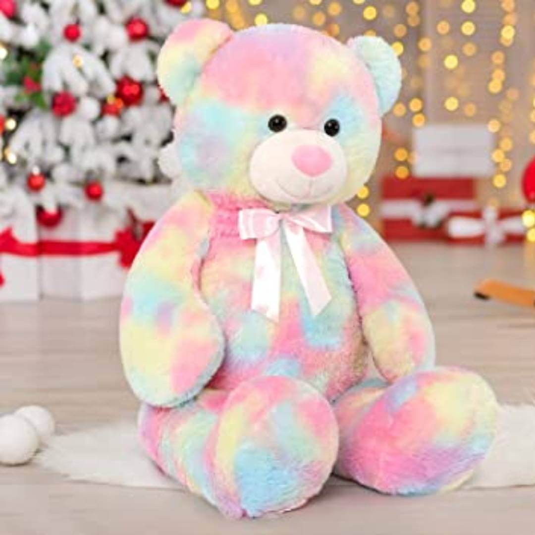 Teddy Bear, Stuffed Animal Plush,Rainbow Purple Soft Gifts for