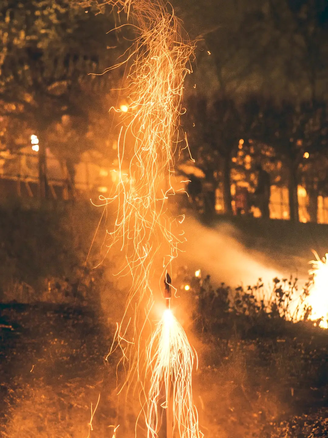 Spring Festival red firecrackers lighting
