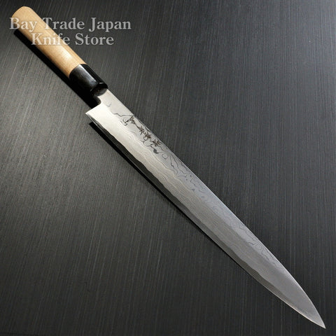 Sakai Takayuki Damascus Shirogami 2 Sushi Sashimi Yanagiba Knife
