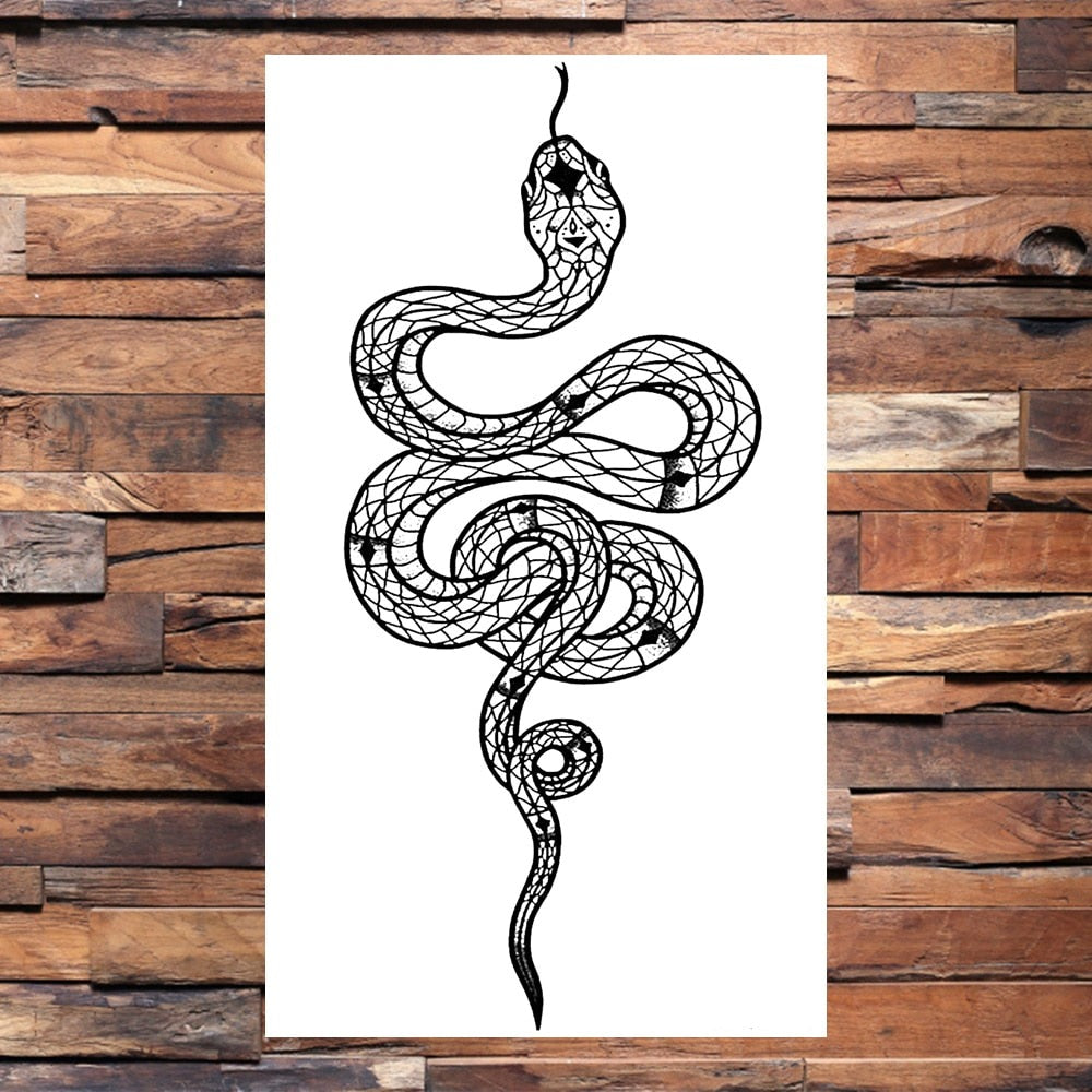 Snake Tattoo Design, Tattoo Rights, Instant Download Tattoo, Feminine Bird  Tattoo Drawing, Floral Sleeve Tattoo, Custom Tattoo for Women - Etsy