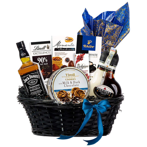 Gift Basket Connoisseur of Selected Drinks gift for women, men and companies, Christmas gift, Easter gift