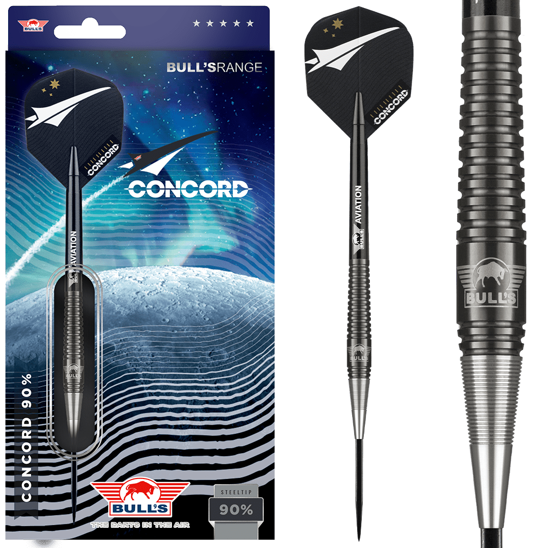 Bull's NL Concord 90% Tungsten 24 gram Steel Tip Dart Set