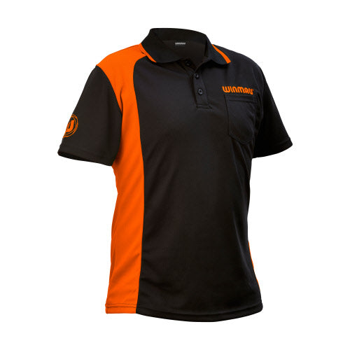 Winmau Wincool 2 Dart Shirt - Black/Orange - Double Extra Large (2XL)