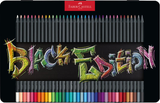 50 Faber Castell Black Edition Colored Pencils, Colored Pencils, -   Denmark