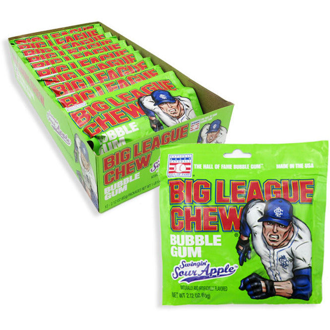 Big League Chew Bubble Gum Packs - Original: 12-Piece Box