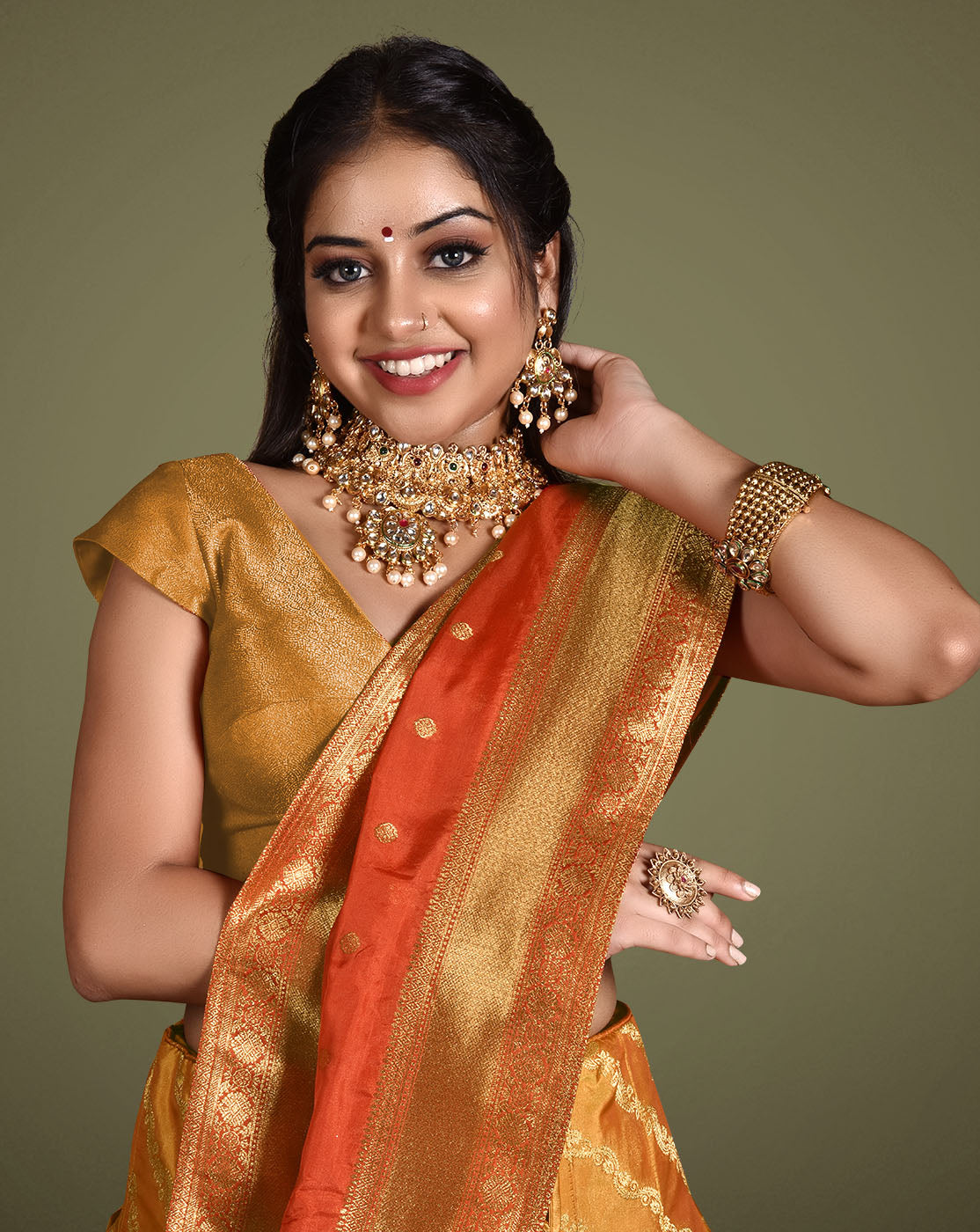 Photo By Priva Collective - Bridal Wear | Half saree designs, Half saree  lehenga, Pink half sarees