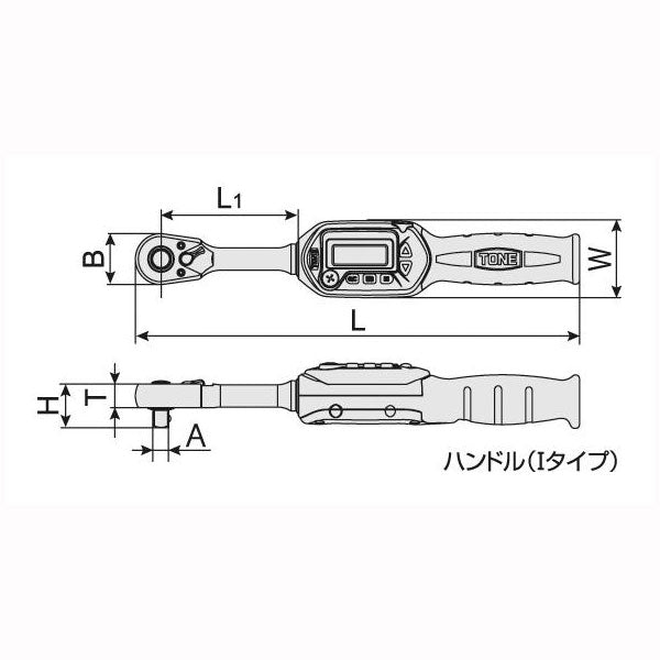 信頼】 TONE ラチェットデジトルク T3DT135H