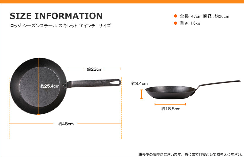 LODGE ロッジ シーズンスチール スキレット 10インチ サイズ