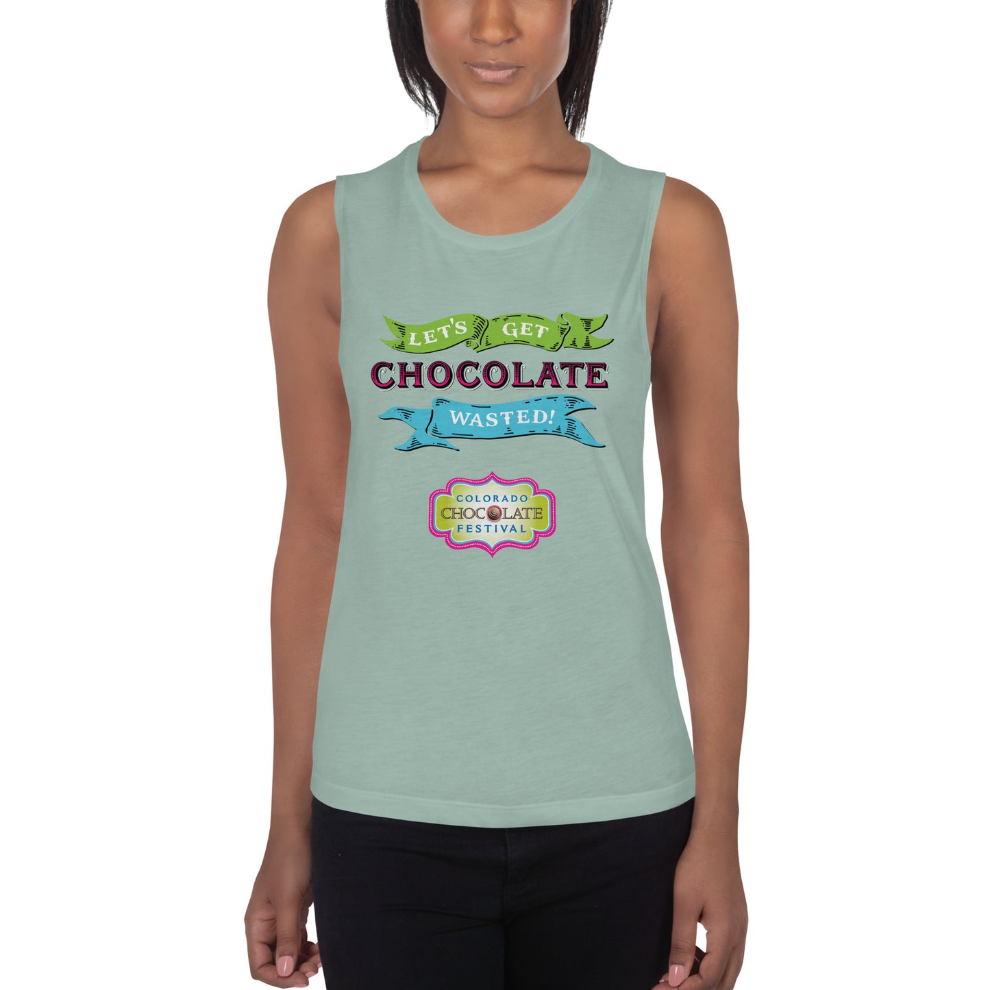 Chocolate Wasted Ladies’ Muscle Tank