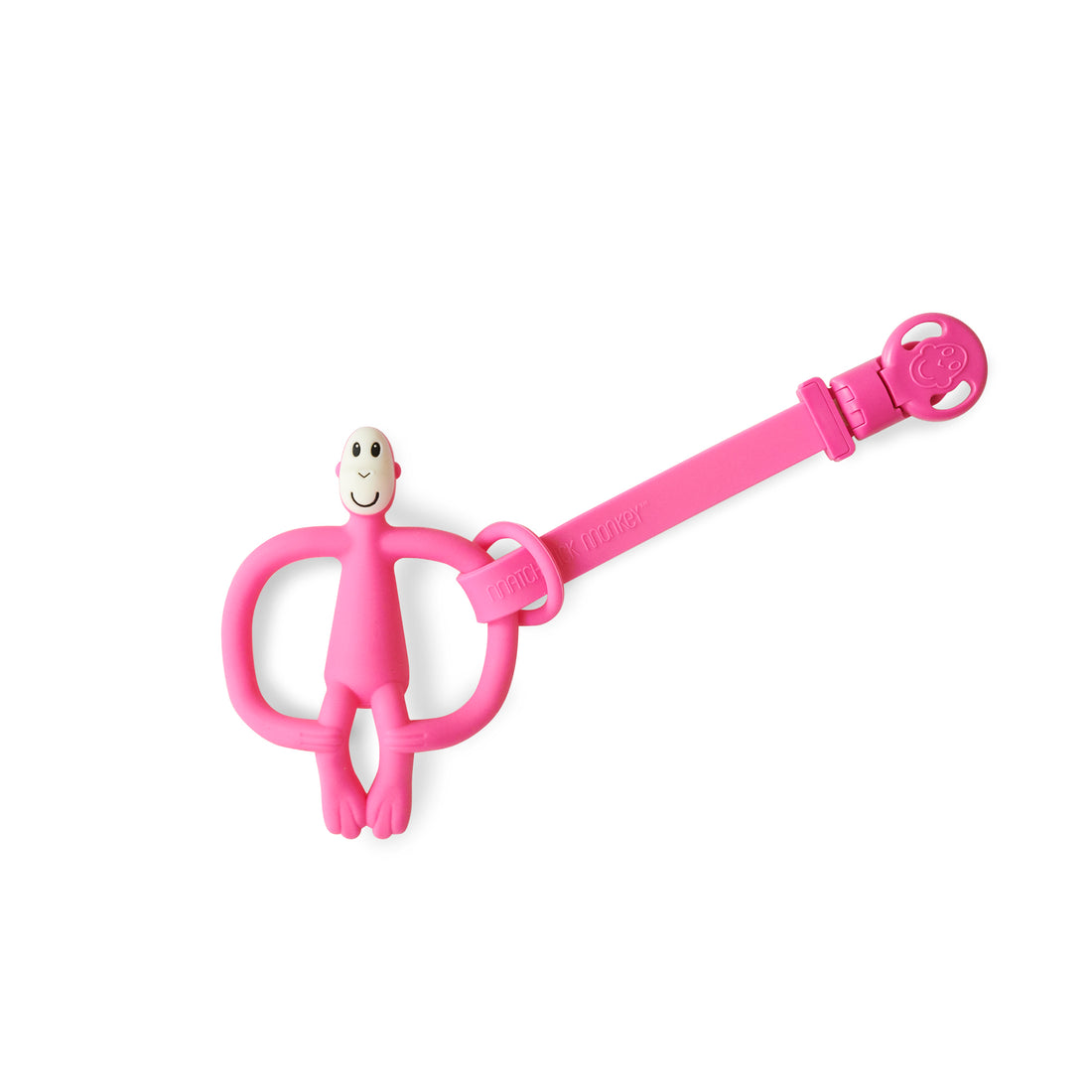 Pink Matchstick Monkey Animal Teether