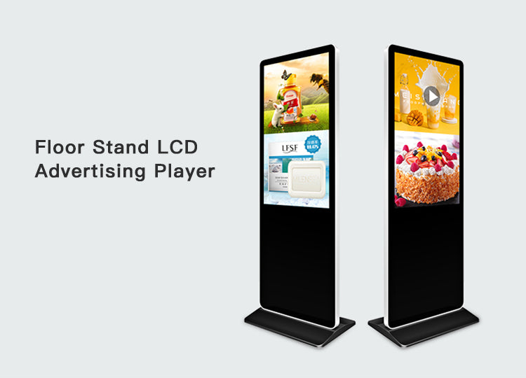 55 Inch Floor Stand LCD Display Touch Screen Indoor Android