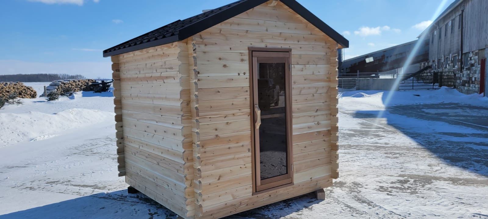 Sauna Log Cabin Knotty Red Cedar – dlp323