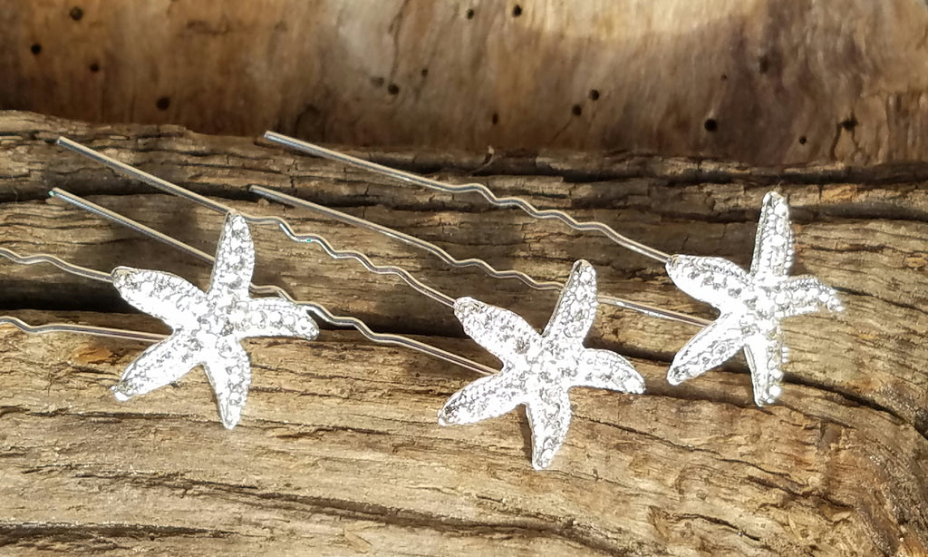 starfish hair pins