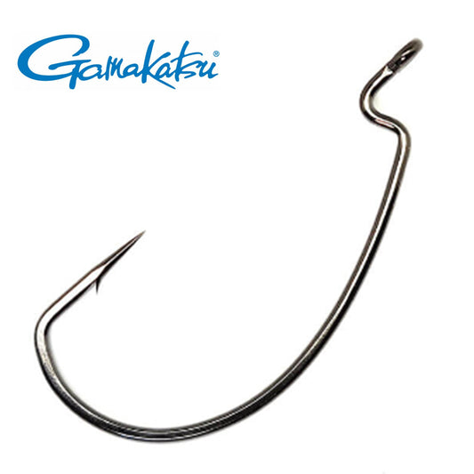 Gamakatsu 614 Light Wire Hook Flat Eye Round Bend Black Nickel Finish –  VampireCustoms
