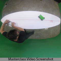 Shaping surfboard concave