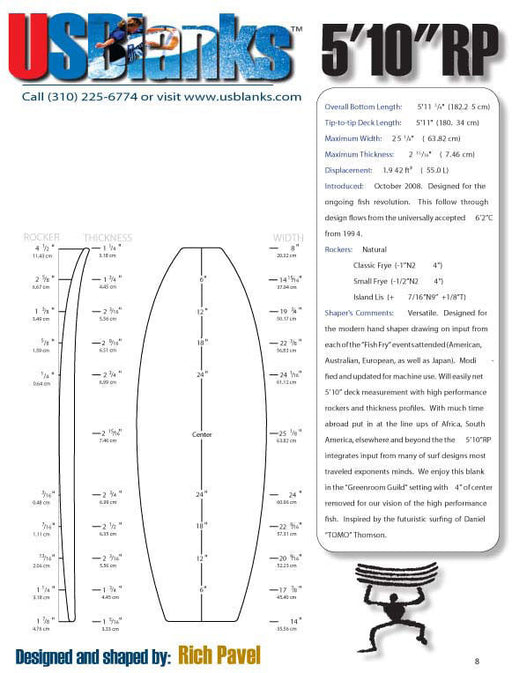 G-Rasp Surfboard Shaping Tool - PVC Plastic