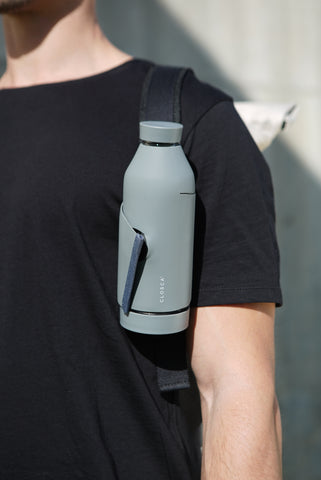 Closca Bottle latches onto your backpack