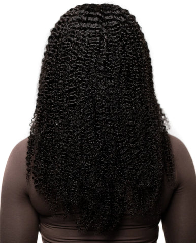 Kinky Curly U-part wig back view