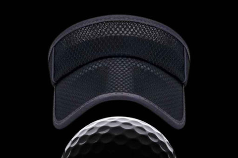 Avant de la casquette de golf noir.