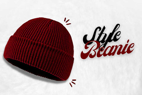 Bonnet Bordeaux Homme au style beanie.