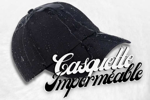 Casquette Imperméable avec un test d'eau.