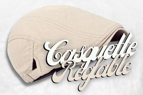 Casquette Plate Ajustable Beige tendance.