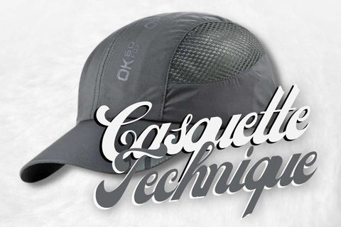 Casquette Run Grise anti transpirante.